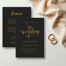 Search for formal black and gold invitations Simple
