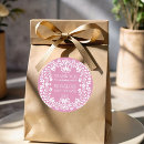 Search for pink floral thank you stickers Baby in bloom