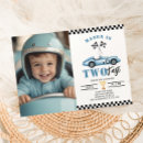Search for fast cars invitations Blue