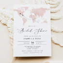 Search for boarding pass bridal shower invitations World map