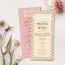 Search for retro wedding programmes Floral