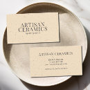 Search for pottery business cards Modern