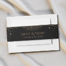 Search for black wedding invitation belly bands Elegant