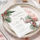 Search for hibiscus bridal shower invitations Flamingo