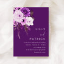 Search for purple and white wedding invitations Floral
