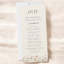 Search for wildflower wedding programs Chic