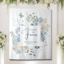 Search for floral wedding backdrops Dusty blue
