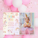 Search for rainbow thank you cards Magical unicorn