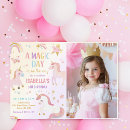 Search for pastel unicorn birthday invitations Magical birthday party