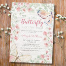 Search for watercolor butterfly invitations Rustic