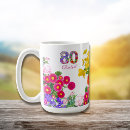 Search for 80th birthday party mugs For her