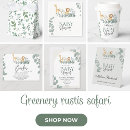 Search for hippo baby shower invitations Greenery
