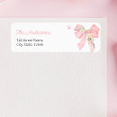 Search for pink ribbon return address labels Pretty