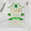 Search for clover baby shower invitations Irish