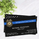 Search for cops business cards Thin blue line