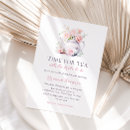 Search for tea time bridal shower invitations Modern