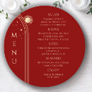 Search for red and gold wedding menus Elegant