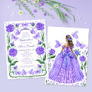 Search for lilac quinceanera invitations Fairytale princess tiara crown
