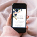 Search for navy and blush bridal shower invitations Modern