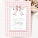 Search for gingham baby girl shower invitations Vintage