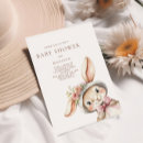 Search for spring bunny baby shower invitations Boho
