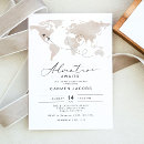 Search for world map baby shower invitations Boarding pass