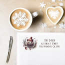 Search for grizzly return address labels Watercolor