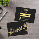Search for musical rsvp cards Black