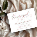 Search for rose gold engagement party invitations Calligraphy