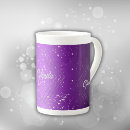 Search for metallic purple mugs Glitter