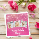 Search for happy birthday napkins Hot pink