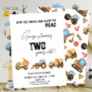 Search for construction vehicle birthday invitations Stop the traffic
