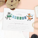 Search for fox baby boy shower invitations Woodland