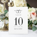 Search for bow wedding table cards Black and white