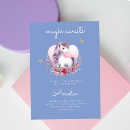 Search for magical unicorn birthday invitations Butterflies