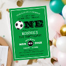 Search for football 1st birthday invitations Modern