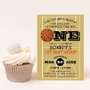 Search for basketball 1st birthday invitations Kids
