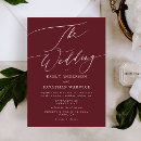 Search for red and white wedding invitations Simple