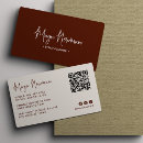 Search for brown business cards Qr code