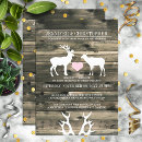Search for buck and doe wedding invitations Antlers