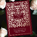 Search for red gold save the dates Elegant