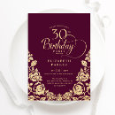 Search for for her 30th birthday invitations Stylish