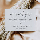 Search for we said yes invitations Typography