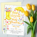Search for april showers bring may flowers invitations Watercolor