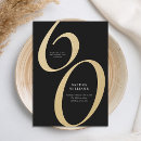 Search for black and gold 60th birthday invitations Adult birthday party