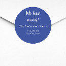 Search for navy blue return address stickers Simple