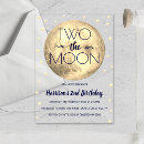 Search for two the moon birthday invitations Stars