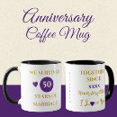 Search for 50 years of marriage mugs Golden