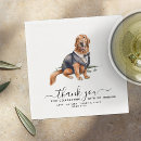 Search for thank you napkins Dog lover