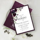 Search for purple fall wedding invitations Watercolor